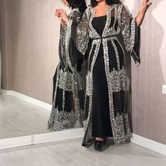 2024 Abaya Dubai Muslim Luxury Dress High Class Embroidery Lace Sequins Ramadan Kaftan Isla African 2 Piece Abaya, Ramadan Kaftan, Habits Musulmans, Kimono Women, Muslim Evening Dresses, Abaya Design, Dress Luxury, Dress With Shawl, Muslim Dress