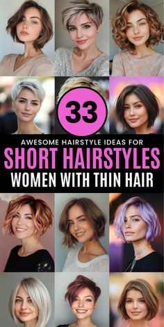 Click for More ➡️ | Save for Later ❤️  Dive into the latest short hairstyles for thin hair! From edgy pixie cuts to chic bobs with trendy highlights, find the perfect style to add volume and flair to your fine hair. These looks are ideal for anyone seeking a fresh, modern update. Don't miss these transformative haircuts!  #ShortHairstyles #ThinHair #HairTrends2024 #PixieCut #BobHaircut #HairInspiration #LayeredHair #HairColorTrends #LowMaintenanceHair #ChicHaircuts Choppy Bob Hairstyles For Thinning Hair, Shaggy Bob With Bangs Fine Hair, 2024 Short Bob Hairstyles, Short Modern Hairstyles For Women, Short Haircuts For Straight Fine Hair, Short Hairstyles For Thinning Hair Women, Short Fine Haircut, Short Hair Styles For Thinning Fine Hair