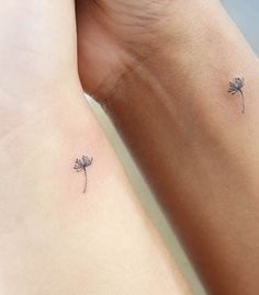 two small tattoos on the arms of women