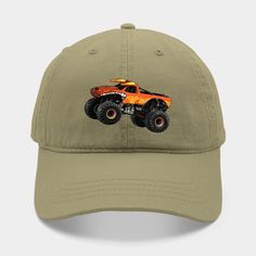 Orange Monster Truck Jump Illustration Suitable for your style -- Choose from our vast selection of Dad hats to match with your favorite design to make the perfect custom graphic Hat. Customize your color! For men and women. Casual Flat Brim Hat, Pre-shrunk, Casual Adjustable Fitted Hat, Casual Trucker Hat With Graphic Print For Outdoor, Casual Graphic Print Trucker Hat For Outdoor, Casual Trucker Hat One Size Fits Most, Casual Snapback Hat With Graphic Print, Adjustable Graphic Print Hat With Curved Bill, Adjustable Curved Bill Hat With Graphic Print, Trucker Baseball Cap With Graphic Print