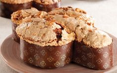 several pieces of pie on a plate next to each other