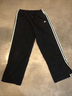 Adidas Vintage 90s Trefoil Blue Nylon Track Pants Leg 3 Stripes large. Condition is "Pre-owned". Shipped with USPS Priority Mail. Adidas Black Nylon Bottoms, Black Nylon Adidas Bottoms, Casual Adidas Nylon Pants, Casual Nylon Adidas Pants, Adidas Nylon Bottoms For Streetwear, Trackpant Outfit, Adidas Pants Outfit, Vintage Adidas Track Pants, Nylon Track Pants