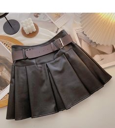 Style: commuting Size: S M L XL Color: black, coffee Sir Chloe, Skirt With Belt, Current Styles, Mood Board Fashion, Black Coffee, Winter Outfit, A Line Skirt, A Line Skirts, Cute Love