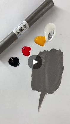 the paint is being used to create an elephant