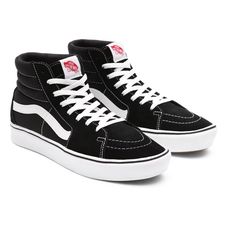 Vans Logo, Black Vans, Vans Sk8 Hi, Black Leather Ankle Boots, Vans High Top Sneaker