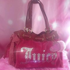 Trashy Aesthetic, Trashy Y2k Aesthetic, Mcbling Fashion, Trashy Outfits, 2000s Pink, Pink Lifestyle, Luxury Bags Collection, Juicy Couture Handbags