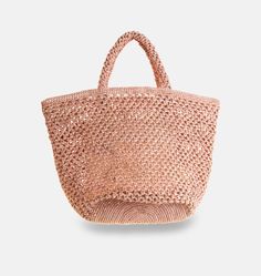 The raffia tote to have in your wardrobe for the spring-summer season! This hand-crocheted basket in natural raffia that we love so much is offered this season in openwork mesh. This new version for women brings a romantic and even lighter touch.To be worn without moderation every day from spring onwards! Very practical, this pretty natural raffia accessory has a 100% tie and dye cotton pocket. Crocheted Basket, New Version, Summer Season, Hand Crochet, Straw Bag, Dye, Mesh, Bring It On, Spring Summer