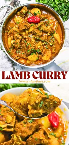 Easy Lamb Curry recipe - Fall-apart tender lamb simmered in a bold mix of fresh herbs, spicy curry, and rich beef stock is amazing. With its vibrant flavors and a harmonious blend of textures, this is a dish you’ll love making over and over again.#WorldCuisine Lamb Curry Recipes, Curry Easy, Spicy Curry, Lamb Curry, Beef Stock, Curry Recipe, New Flavour, Curry Recipes, International Recipes