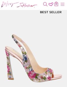 Betsey Johnson Clothes, Cute Womens, Womens Summer Shoes, Fancy Shoes, Slingback Heels, Shoe Inspo, Carrie Bradshaw, Women's Heels, Pretty Shoes