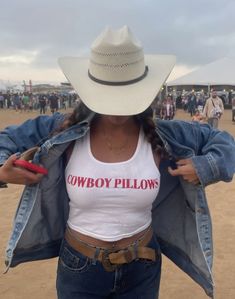 Cowboy Pillows, Cowboy Pillow, Cap Outfit, Baby Tank, Cap Girl, Sleeveless Crop Top, Country Girls