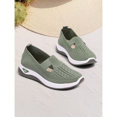 Category:Sneakers; Upper Materials:Knit; Heel Type:Wedge; Gender:Women's; Toe Shape:Round Toe; Style:Casual,Comfort,Minimalism; Outsole Materials:Rubber; Occasion:Daily,Mother's Day,Travel,Outdoor; Closure Type:Loafer; Listing Date:08/13/2024; Production mode:External procurement; 2024 Trends:Comfort Shoes; Size chart date source:Provided by Supplier.; Heel Height(inch):1.57 2024 Trends, Comfort Shoes, Sneakers Online, Athletic Sneakers, Heel Type, Arch Support, Women's Sneakers, Comfortable Shoes, Bags Women