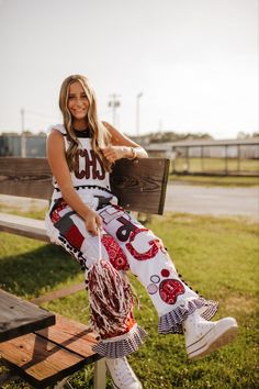 senior picture ideas Cheer Overalls, Senior Bibs