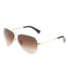 Ray-Ban Rimless Double Bridge Metal Aviator Sunglasses #Dillards Rimless Shield Sunglasses With Uva Protection, Rimless Shield Sunglasses With Gradient Lenses, Jack Ryan, Dillard's, Aviator Sunglasses, Ray Ban, Ray Bans, Clothing Accessories, Bridge