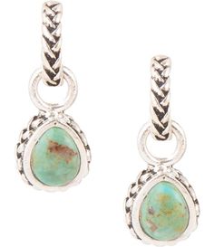 From Barse&#x2C; these earrings feature: Drop earrings Sterling silverGenuine turquoise stonePost closureApprox. 1.75" lengthImported. Sterling Silver Jewelry Earrings, Turquoise Drop Earrings, Accessories Jewelry Earrings, Silver Drop Earrings, Dillard's, Sterling Earrings, Jewelry Accessories, Turquoise, Drop Earrings