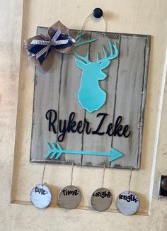 Welcome your sweet bundle of joy with a cute deer head Doorhanger! Colors can be changed if needed for boy or girl! Please make sure to message the seller with the baby's name and any colors wanted. Thank you Cute Deer, Bundle Of Joy, Baby Deer, Deer Head, Door Hangers, Baby Names, Hangers, Deer, Boy Or Girl