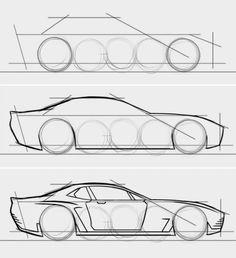 how to draw a sports car in 3 easy steps