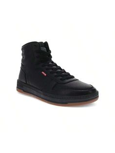 Black/ Gum  Collar     Embellished   Sports & Outdoor Shoes Urban High-top Boots With Textured Sole, Fall High-top Sneakers With Textured Sole And Lace-up, Fall High-top Lace-up Sneakers With Textured Sole, Fall Streetwear Sneakers With Rubber Sole, Fall Streetwear Sneakers With Contrast Sole, Casual Leather Basketball Shoes With Rubber Sole, Casual High-top Sneakers With Perforated Toe Box, High-top Sneakers With Textured Sole, Casual Leather Basketball Shoes With Contrast Sole