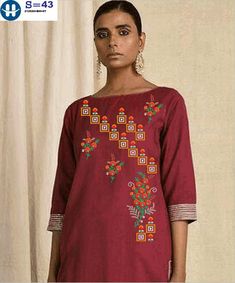 Embroidered Kurtis, Kurti Embroidery, Kurti Design, Indian Designer, Indian Designer Wear, Designer Wear, Kurti Designs