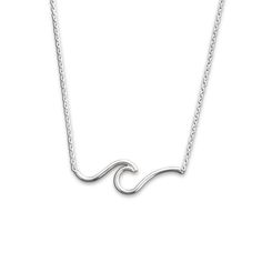 Surf Wave Silver Necklace Surf Wave, Silver Theme, Wave Necklace, Line Pattern, Surfing Waves, Wave Design, Line Patterns, Silver Filigree, Sterling Silver Necklace