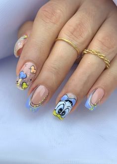 Cute Pedicures, Pop Art Nails, Lilac Nails, Nail Drawing, Anime Nails, Manicure Inspiration, Nail Art Disney, Nails For Kids