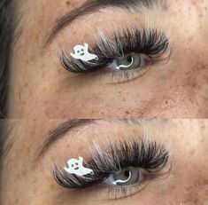 Halloween Lashes Extensions, Halloween Lash Extensions, Spooky Lashes, Halloween Lashes, Lash Ideas, Lash Maps, Lash Collection, Eyelashes Extensions