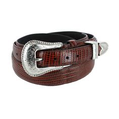 BeltOutlet.com - G Bar D Men's Lizard Print Ranger Belt Ranger Belt, Dress Belts, Work Belt, Comfy Pjs, Lizard Print, Scroll Work, Rain Gear, Belt Design, Genuine Leather Belt