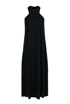 Current Boutique-All Saints - Black Racer Top Maxi Dress Sz 2 Versatile Spring Maxi Dress, Black Long Maxi Dress For Day Out, Black Maxi Dress For Day Out, Chic Solid Dresses For Layering, Black Midi Dress For Spring Layering, Casual Midi Dress For Fall Layering, Casual Fall Midi Dress For Layering, Casual Long Maxi Dress, Versatile Midi Dress For Fall