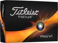 the titleist golf ball is in its box and ready to be used for practice