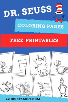 dr seuss coloring pages with free printables