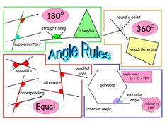 an image of angles and lines worksheet for students to practice their math skills