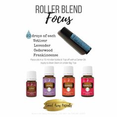 Essential Oil Blends Roller, Barre Exercises, Study Focus, Essential Oils Focus, Lemon Plant, Focus Blend