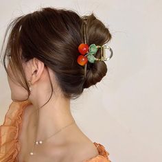 Cherry Claw Clip | Cute & Trendy Hair Accessories | Tristar Boutique Red Cherry Hair, Sophisticated Hair, Trendy Hair Accessories, Cherry Design, Cherry Hair