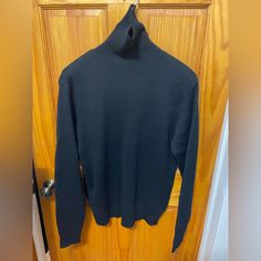 Nwt - Men’s Gap Black Turtleneck Sweater Size: Xl Color: Black Material: 100% Cotton Classic Black Turtleneck Outerwear, Classic Gap Tops For Winter, Classic Winter Tops From Gap, Gap Black Winter Outerwear, Classic Black Sweater For Cold Weather, Mens Turtleneck, Black Turtleneck Sweater, Henley Sweater, Blue Knit Sweater