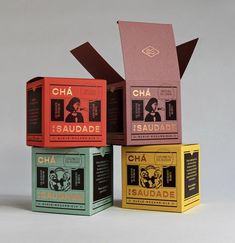 three boxes with different types of cigars in them