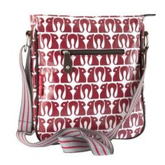 A stylish and practical bag with real leather detailing   Matte laminated cotton with a comfortable adjustable shoulder strap and a top closing zip   Inner and outer zip pockets   Size: 27.5cm x 31.5cm x 6.5cm Red Crossbody Bag, Red Crossbody, Practical Bag, Red Squirrel, Orla Kiely, Makeup Bags, Red Cross, Squirrels