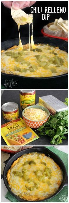 the process of making an enchilada casserole in a skillet