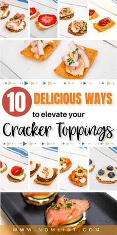 the top ten delicious ways to elevate your cracker toppings for appetizers