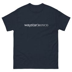 A must have t shirt for all fans of Succession! Waystar Royco company logo on navy t shirt  The perfect gift for any fan of the show, or just treat yourself and feel like Kendall Roy <3  Message me any questions :) Blue Band Merch T-shirt With Logo Print, Fan Merchandise Logo Print T-shirt In Ring-spun Cotton, Fan Merchandise Ring-spun Cotton T-shirt With Logo Print, Logo Print Crew Neck T-shirt For Fan Conventions, Crew Neck T-shirt With Logo For Fan Conventions, Graphic Tee With Logo Print For Fan Merchandise, Graphic Tee Shirt With Logo Print For Fans, Band Merch Shirt With Logo Print, Blue Band Merch T-shirt With Logo