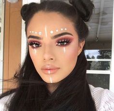 Boho Festival Makeup, Alien Make-up, Carnaval Make-up, Music Festival Makeup, Hippie Makeup, Festival Face Paint, Coachella Makeup, Fantasy Make-up, Boho Makeup