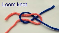 an orange and blue piece of yarn on top of a white surface with words in russian above it