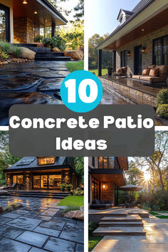 Concrete Patio Idea Mobile Home Concrete Patio, Multi Level Concrete Patio Ideas, Patio Extension Ideas Concrete, Raised Concrete Patio Ideas, Cement Patio Ideas Backyard, Patio Ideas On A Budget, Backyard Covered Patios