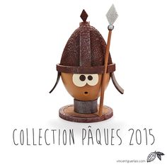 a cartoon character wearing a helmet and holding a stick with the words collection paques 2013