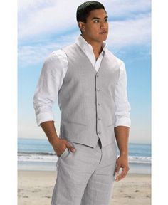 Beach Formal Men, Linen Vest Mens, Beach Wedding Groom Attire, Beach Wedding Men, Linen Suits For Men, Beach Formal