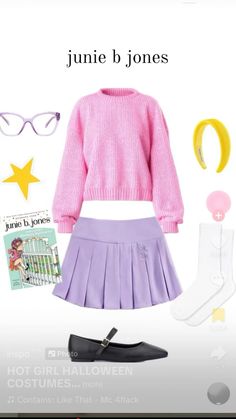 Junie B Jones Halloween Costume, Fancy Nancy Costume Teacher, Fancy Nancy Halloween Costume Adult, Fancy Nancy Halloween Costume, Fancy Nancy Outfit, Junie B Jones Costume, Fancy Nancy Costume, Simple Costumes, Modest Halloween Costumes