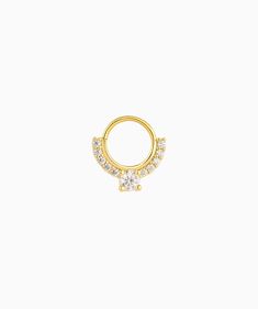 Introducing our Sparkling Gemstone Seamless Ring, a versatile piece that can be worn as both earrings and a nose ring. With its seamless design and dazzling gemstone, elevate your style with a touch of luxury and sophistication. Detail: -Material: Gold plated with internal stainless steel or stainless steel. Cubic Zirconia -Gauge: 18g | 1.0mm -Internal diameter: 8mm | 0.31" -Include: single item -Septum/ daith/ seamless ring * Get inspired: 365 days ear piercings challenges-clicker here for more Si Clarity Round Cut Diamond Jewelry, Gold Cubic Zirconia Hoop Septum Ring, Round Internally Threaded Cartilage Earrings, Internally Threaded Round Cartilage Earrings, Internally Threaded Round Piercings, Gold Diamond Hoop Piercings, Elegant 14k Gold Internally Threaded Jewelry, Minimalist Vvs Clarity Round Stone Jewelry, Elegant Round Diamond White Piercings