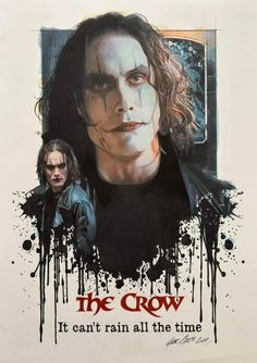 the crow movie poster with two men