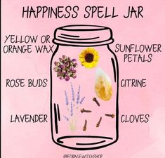 Happiness Jar, Manifesting Money Affirmations, Witch Board, Money Spells That Work, Jar Recipes