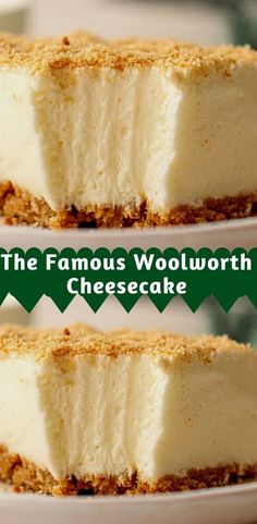 No-bake Woolworth Cheesecake: light, creamy, easy-to-make classic dessert with lemon and graham crust. Perfect cheesecake recipe! Woolworth Cheesecake Recipe Desserts, Woolworths Cheesecake Recipe, No Bake Woolworth Icebox Cheesecake, Icebox Cheesecake Recipes, Famous Dessert Recipes, Polish Cheesecake Recipes, Woolworths Famous Icebox Cheesecake, Woolworth Cake, Woolworth Icebox Cheesecake Recipe