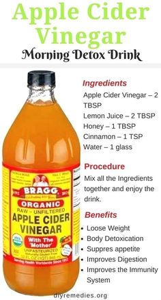 Apple Cider Vinegar Morning, Organic Drinks, Reflux Diet, Apple Cider Benefits, Detox Plan