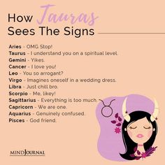 the zodiac sign for how taurus sees the signs